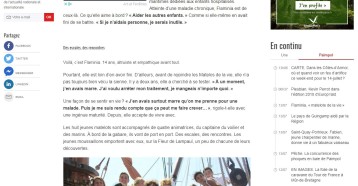 Flaminia, « matelote de la vie », Diego CALMARD, Ouest France 13 juillet 2018