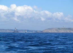 La pointe du Raz, avec le phare de la Vieille