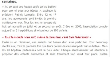 Tous dans le même bateau, Presse Océan, Olympia Roumier 31 août 2019