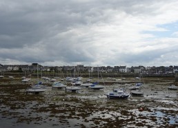 Le vieux port de Roscoff à marée basse