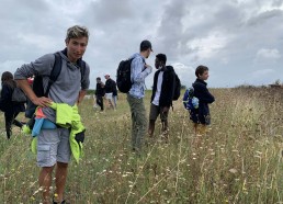 Les matelots visitent les cultures d’algues