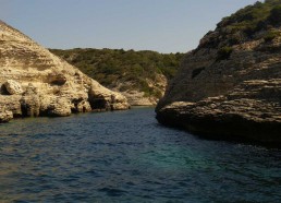 L’entrée de la calanque de Bonifacio