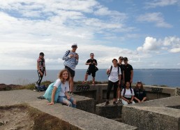 Visite des ruines de la seconde guerre mondiale