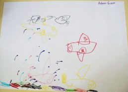 Concours dessins : Mon bateau imaginaire - Adam, 6 ans - Hôpital National de SAINT-MAURICE