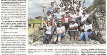 Ces matelots naviguent pour la bonne cause, Ouest France 13 mai 2018