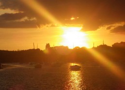Le soleil se couche sur Lorient