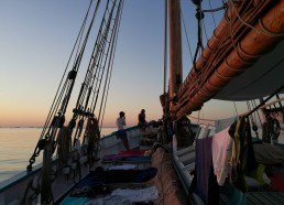 Coucher de soleil sur les Glénans