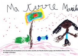 Concours dessin : Ma terre idéale - Marilin - ESEAN Etablissement de Santé pour Enfants & Adolescents de la région Nantaise