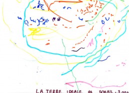 Concours dessin : Ma terre idéale - Sohail, 3 ans - ESEAN Etablissement de Santé pour Enfants & Adolescents de la région Nantaise