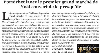 Pornichet lance le premier grand marché de Noël couvert de la presqu’île, La Baule +, L’essentiel de la presqu’île guérandaise !, n°188, novembre 2019, page 21