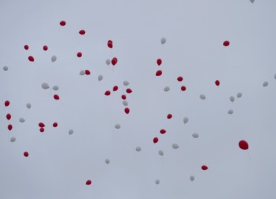 Le lâcher de ballons