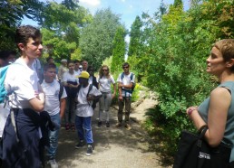 Visite du jardin des plantes avec Marie