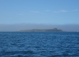 Le fort Season à travers la brume