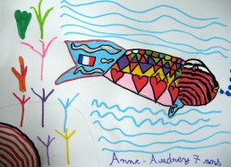 Concours dessin : Mon plus beau poisson - Anne-Audrey 7 ans - Centre Hospitalier Yves Le Fol Saint-Brieuc