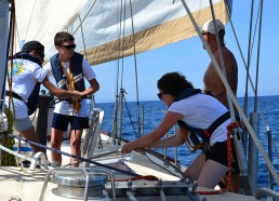 Les matelots sur le pont