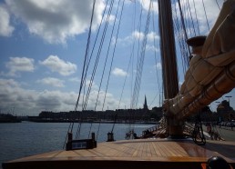 Le Bora Bora amarré à Saint Malo.