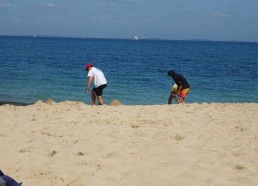 Construction d’un château de sable