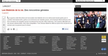 Des rencontres géniales, Le Télégramme 13/08/2011