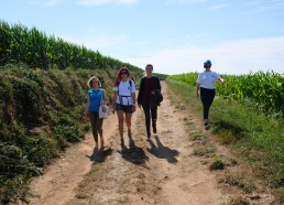 Retour à pieds entre filles