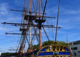 Visite du chantier de l’Hermione – une frégate de 1778 réalisée par l’Arsenal de Rochefort 