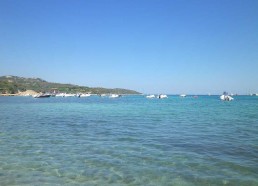 Vue de la plage de Pianterella