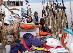 Une grasse matinée sur le roof avant l’arrivée