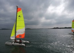 Rencontre avec des petits catamarans