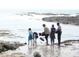 Tournage sur la plage