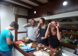 L’équipage en mode cuisine