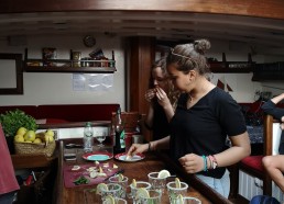 Après l’effort le réconfort… Préparation des Virgin mojitos