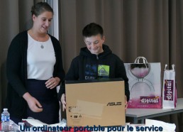 Un ordinateur portable pour le service