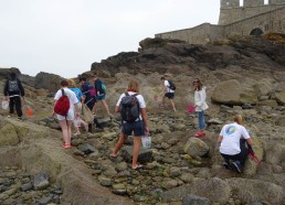 Sur les rochers