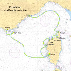 Les escales de l'expédition 2025