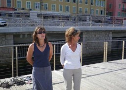 Michèle Maurel, responsable du port de plaisance de Nice avec Françoise la Présidente des Matelots de la Vie