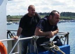 Robert TANGUY et son beau frère, goémoniers de profession