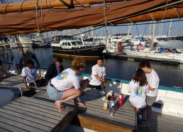 Apéro post-avant : premier moment de convivialité entre matelots