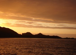 Coucher de soleil sur l’île de Tomé