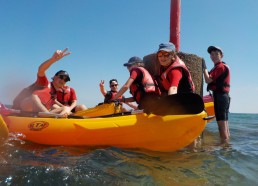 Première activité, sortie kayak !