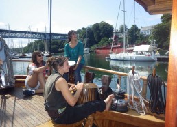 Réveil musical ce matin en compagnie de Anne-Flore, Louise et de Sonali