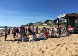 Goûter des bénévoles au club de plage du camping BEL-AIR