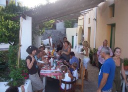 A table chez les Fonti 