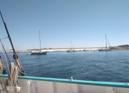 Bateaux au mouillage aux Glénans