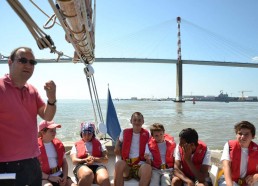 Ghislain de La Gatinais, nous guide à travers les différents terminaux de Saint Nazaire 