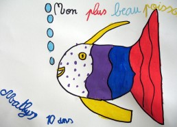 Concours dessin : Mon plus beau poisson - Mathys - Centre Hospitalier Yves Le Fol Saint-Brieuc