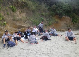 Après le vélo, le miel, le phare une pause s’impose… délice du bord de mer, la Plage !