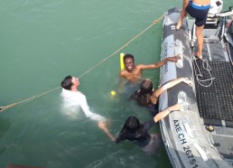 Dernière baignade sur l’île d’Aix de la Fleur