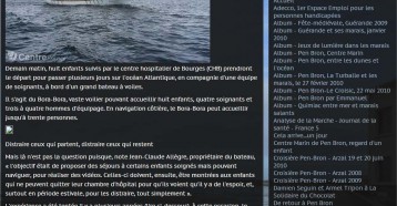 Le voilier Bora-Bora repart à nouveau sur les eaux avec des jeunes qui ont besoin de distraction, Les Enfants de Pen Bron 25/06/2014