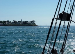 Arrivée dans le golfe du Morbihan