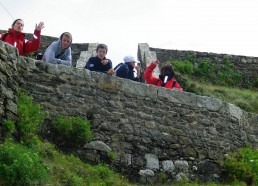 Les matelots dans le fort de Berthaume