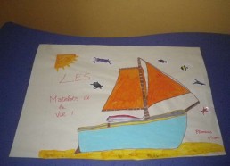 Concours dessins : Mon bateau imaginaire - Plamena, 15 ans - Hôpital ANDRE MIGNOT - LE CHESNAY VERSAILLES